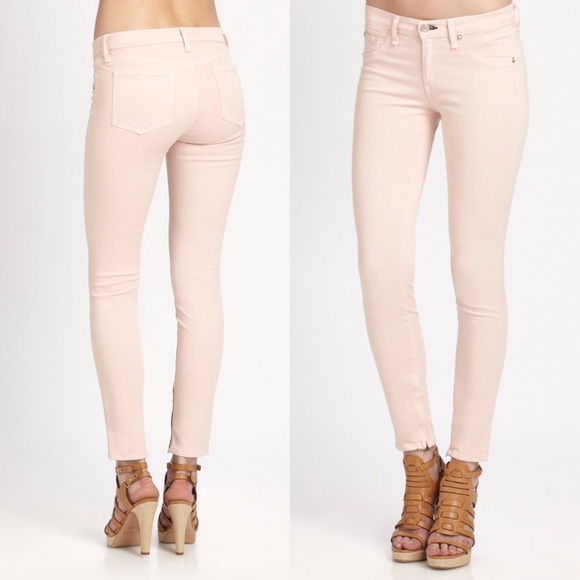 dusty pink skinny jeans